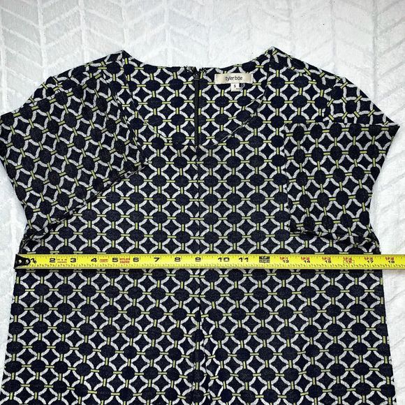 Tyler Boe Shift Dress Seamless Chain Pattern Sz S - Picture 4 of 6